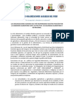Documento de Alianza de Organizaciones Agrarias