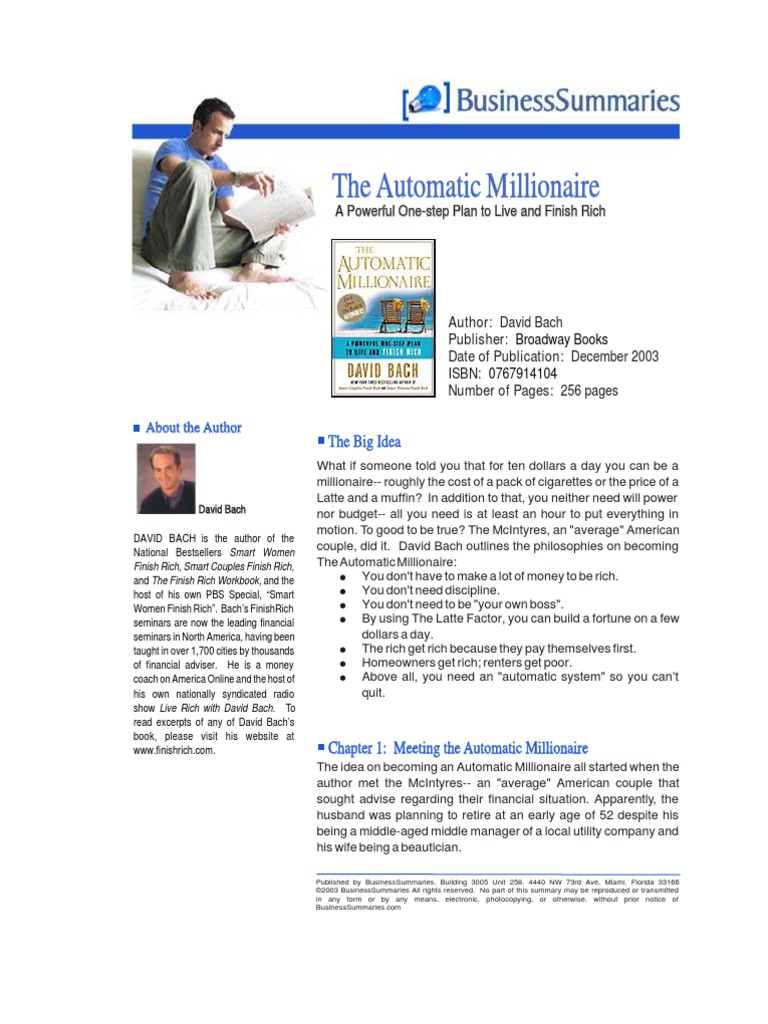The Automatic Millionaire | PDF | Mortgage Loan | Debits And Credits