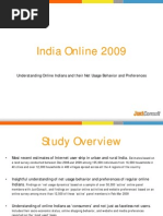 India Online Study 2009 - A snapshot by JuxtConsult
