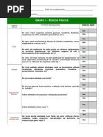 Check List - Avaliação de Riscos Ocupacionai