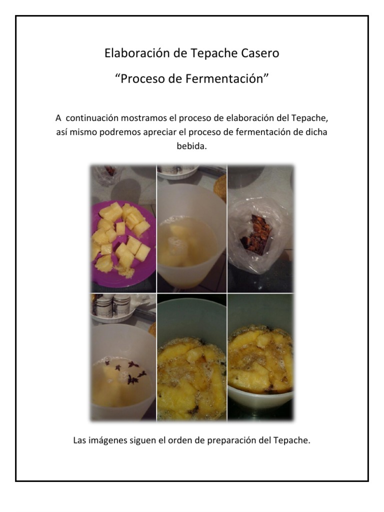 Elaboración de Tepache Casero