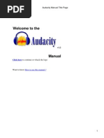 Download Audacity Audio Record and Edit User Guide by Open Wise SN14007034 doc pdf