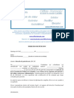 Formato Derecho de Petición para Pedir Semanas Cotizadas en Pensiones