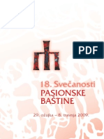 Pasionska Baština 2009 - Programska Knjižica