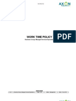 Work Time Policy Managed Services Operations