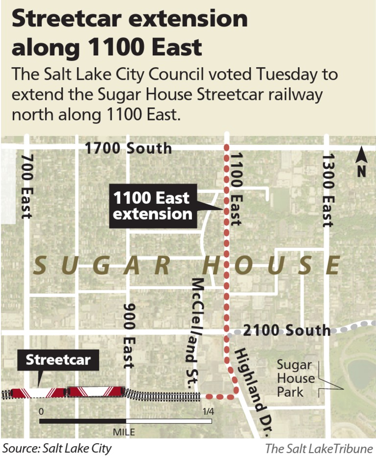 Sugar House Streetcar Map