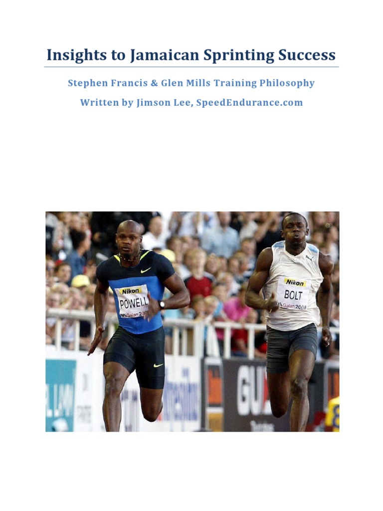 Jamaican Sprint Secrets PDF Track And Field Weight Training