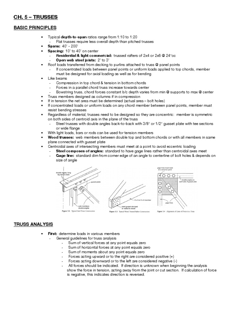 ARE Ch5 Trusses | PDF