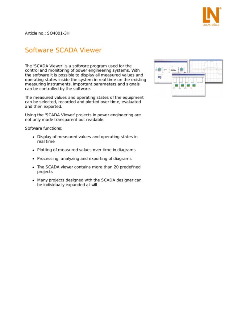SCADA Viewer for Power System Monitoring | PDF | Computers | Technology ...