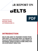 Seminar Report On: Belts