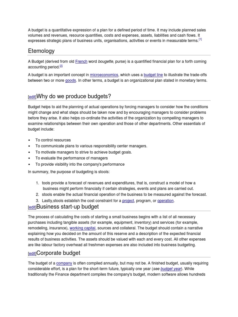 Budgeting Basics Pdf Budget Budgets And Budgeting