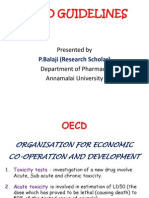 Oecd Guidelines: Presented by Department of Pharmacy Annamalai University