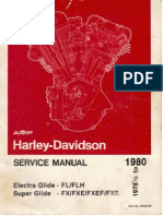 Harley - Davidson Electra Glide FL/FLH and Super Glide FX/FXE/FXEF/FXS 1978 1/2 To 1980 Service Manual