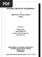 Download Apparel Internship Document by Shishir Gupta SN140122087 doc pdf