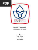 Download A Beautiful Mind - Psychology Analysis by Fitto Priestaza SN140123992 doc pdf