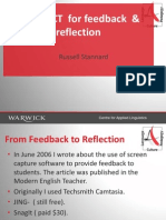 Using ICT For Feedback & Reflection: Russell Stannard