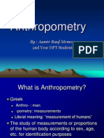 Anthropometry: By: Aamir Rauf Memon