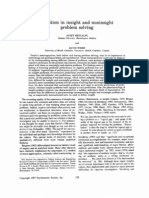 1987 Metcalfe & Wiebe 1987 Intuition in Insight and Noninsight Problem Solving