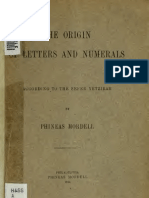 Mordell, Phineas - The Origin of Letters and Numerals According to the Sefer Yetzirah (1914)
