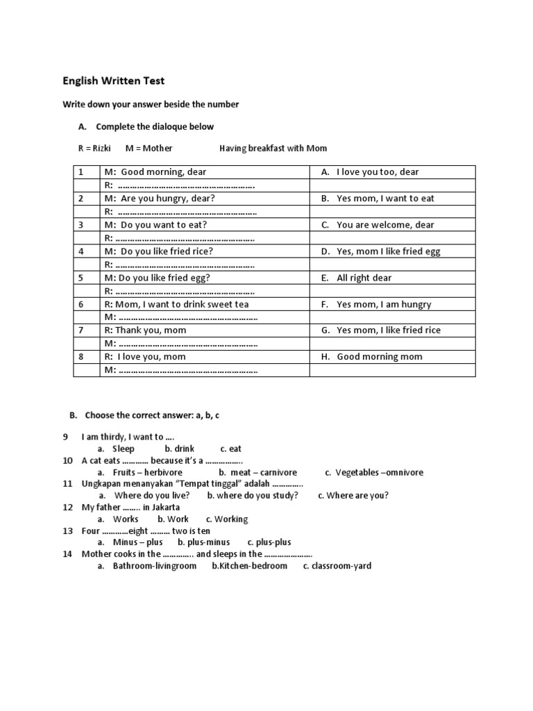 General english test image