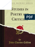 Studies in Poetry & Criticism