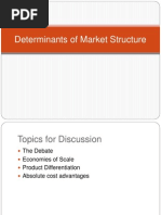 The Determinants of Market Structure