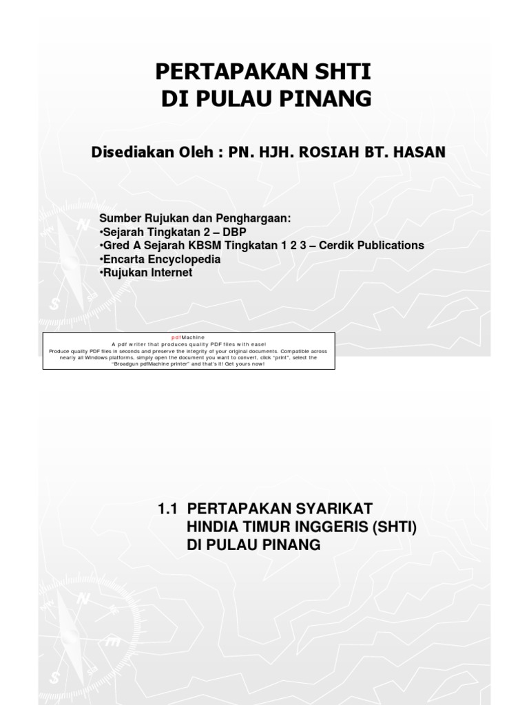 1.1 Pertapakan Shti Di Pulau Pinang  PDF  Portable Document 