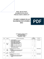 F2 Maths Annual Scheme of Work - 2011