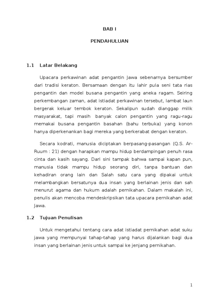 Contoh Latar Belakang Makalah Adat Istiadat  Kumpulan Makalah Terbaru