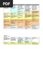 Sarah Buller Curriculum Draft - Timeline