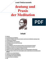Unglaublichkeiten.com - Swami Omkarananda - Bedeutung Und Praxis Der Meditation