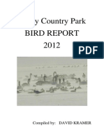 Priory Bird Report 2012 - Compiled by David Kramer