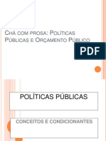 CHA COM PROSA POLÍTICAS PÚBLICAS E ORÇAMENTO PÚBLICO