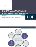 Personal, Social and Emotional Development