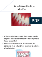 Historia y Desarrollo de La Oclusión P Ortopaoch