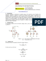 The Impedance Matching in the Audio Signal Processing (Part XXIV)