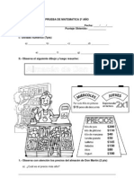 Pruebal de Matematica 2º Año