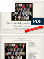 The National Geographic Society's Board of Trustees