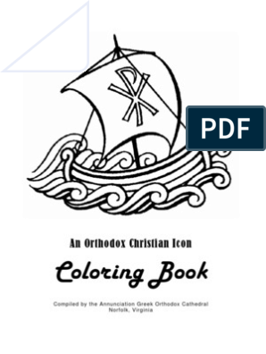 Download Orthodox Christian Icon Coloring Book Eastern Orthodox Church Icon