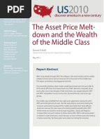 The Asset Price Meltdown and The Wealth of The Middle Class