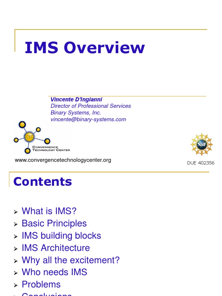 04 Ims Overview Pdf Ip Multimedia Subsystem Computer Network