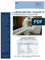 Siemens Emotion 16-Slice CT EQ#6602