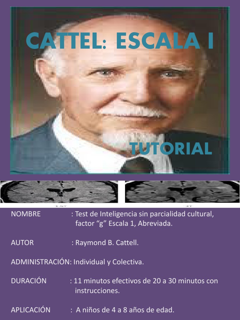 Test de Inteligencia Cattell Escala 1 | PDF | Inteligencia | Aprendizaje