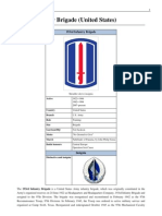 193rd Infantry Brigade (United States), American Army, Order of Battle