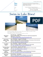 Shiga Newsletter- Swim in Lake Biwa