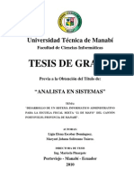 Tesis Sistema Informatico de La Escuela 21 de Mayo