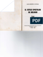 El Estilo Epistolar de Bolivar