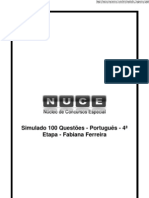 Simulado 100 questoes de português