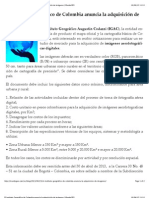 El Instituto Geográfico de Colombia Anuncia La Adquisición de Imágenes - MundoGEO