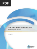 Dual Stack Ip-Mpls and MPLS-TP